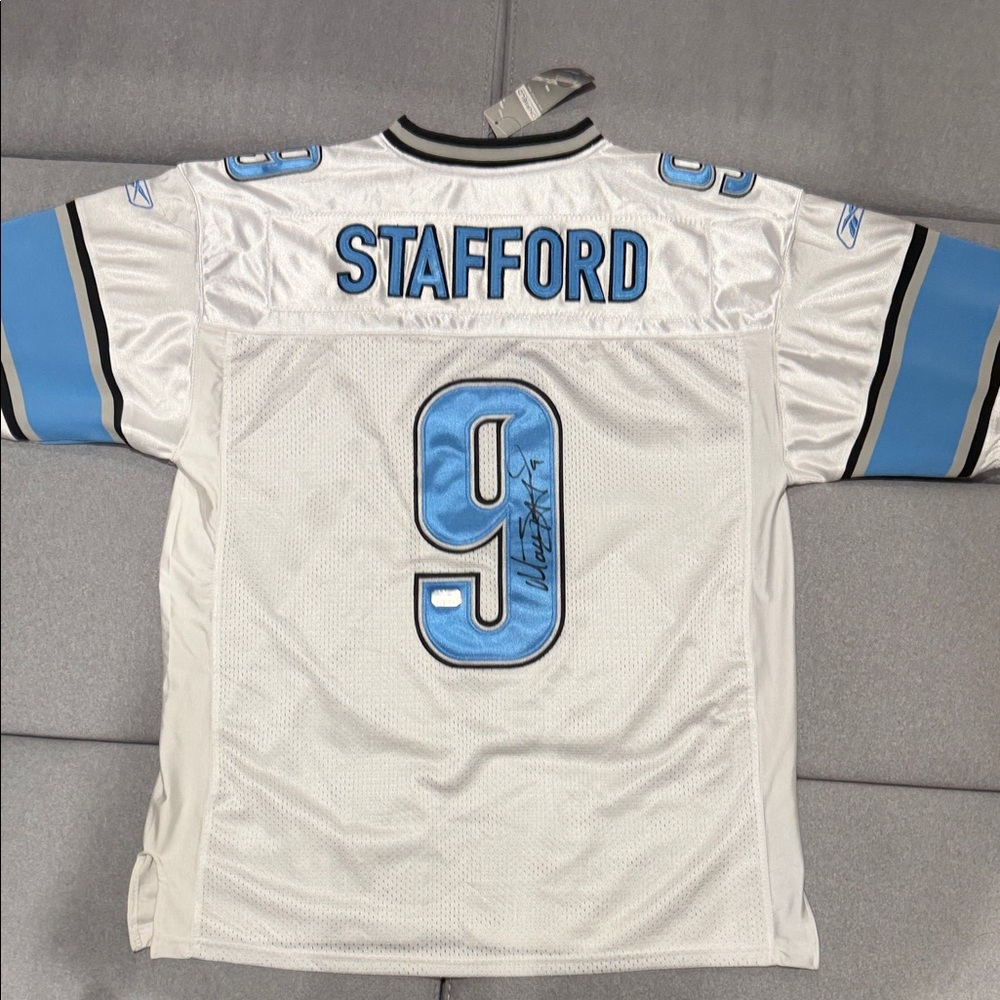 2010 Matthew Stafford Detroit Lions Authentic Reebok NFL Jersey Size 52 XL NWT